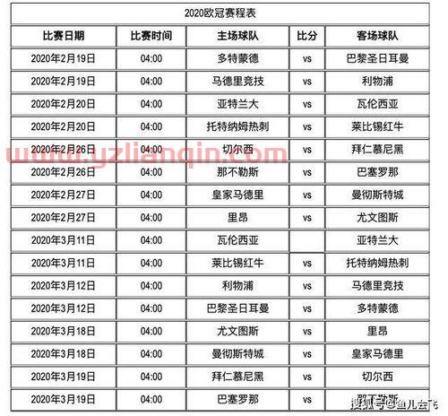 欧冠决赛表演时间安排规则（欧冠决赛表演时间安排规则表）
