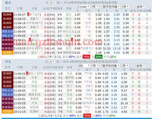 2021年欧洲杯捷克对丹麦比分预感（2021欧洲杯捷克VS丹麦） 第1张